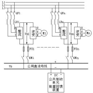 变频器外部主电路与公用直流母线解析